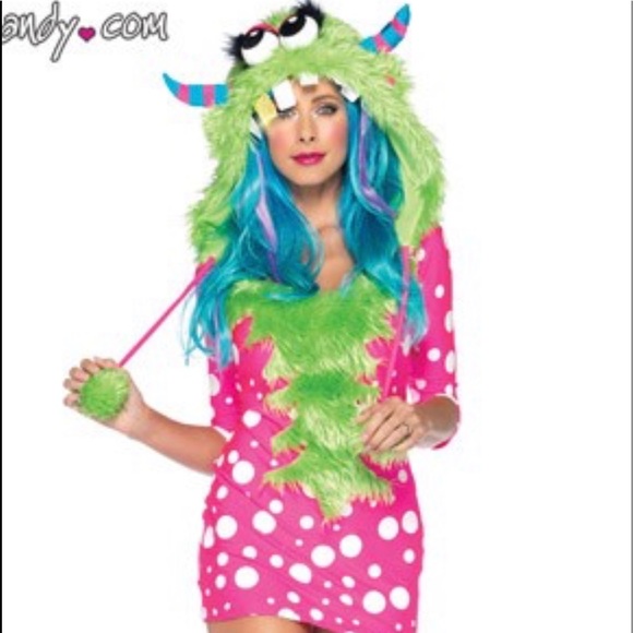 Yandy Dresses & Skirts - Pink Polka Dot Monster Costume Yandy Dresses & Skirts - Pink Polka Dot Monster Costume